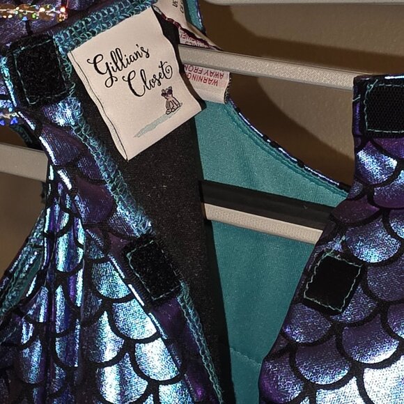 Gillians Closet Mermaid Dress Headband Tulle Tutu Size Small 5 to 6 yrs - Picture 6 of 16